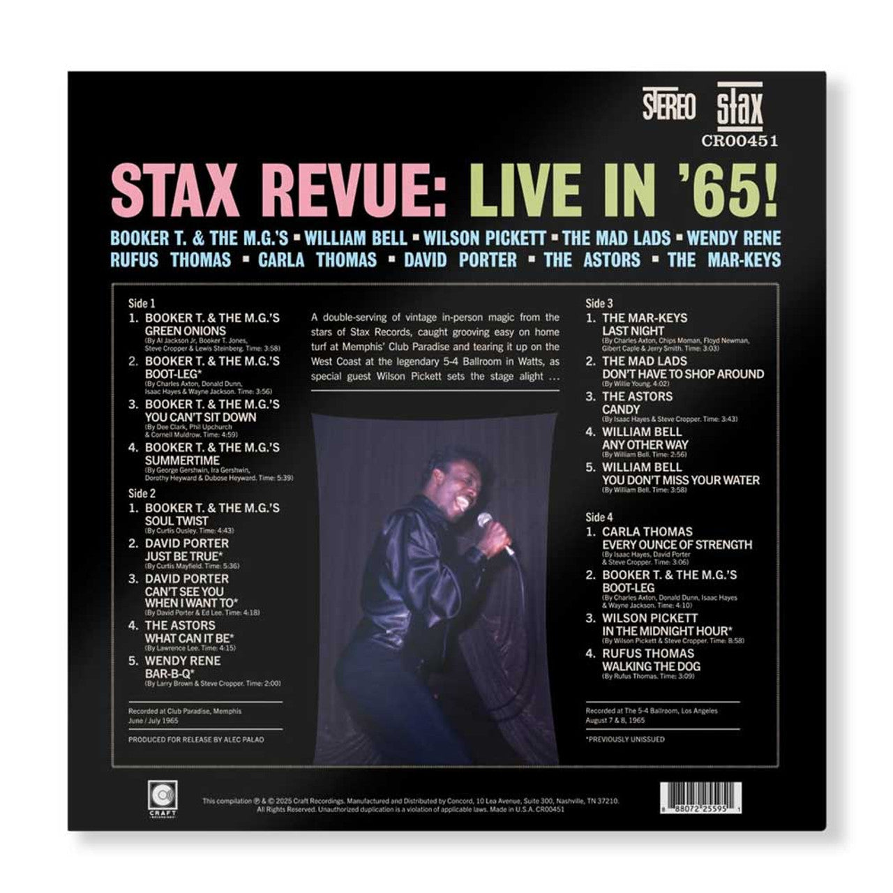 Various Artists - Stax Revue: Live in '65! - VINYL