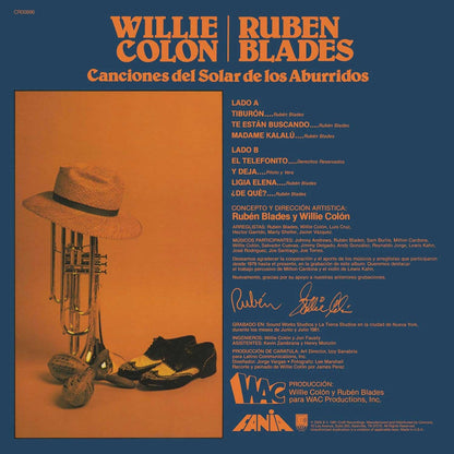Willie Colon & Ruben Blades - Canciones del Solar de los Aburridos - VINYL