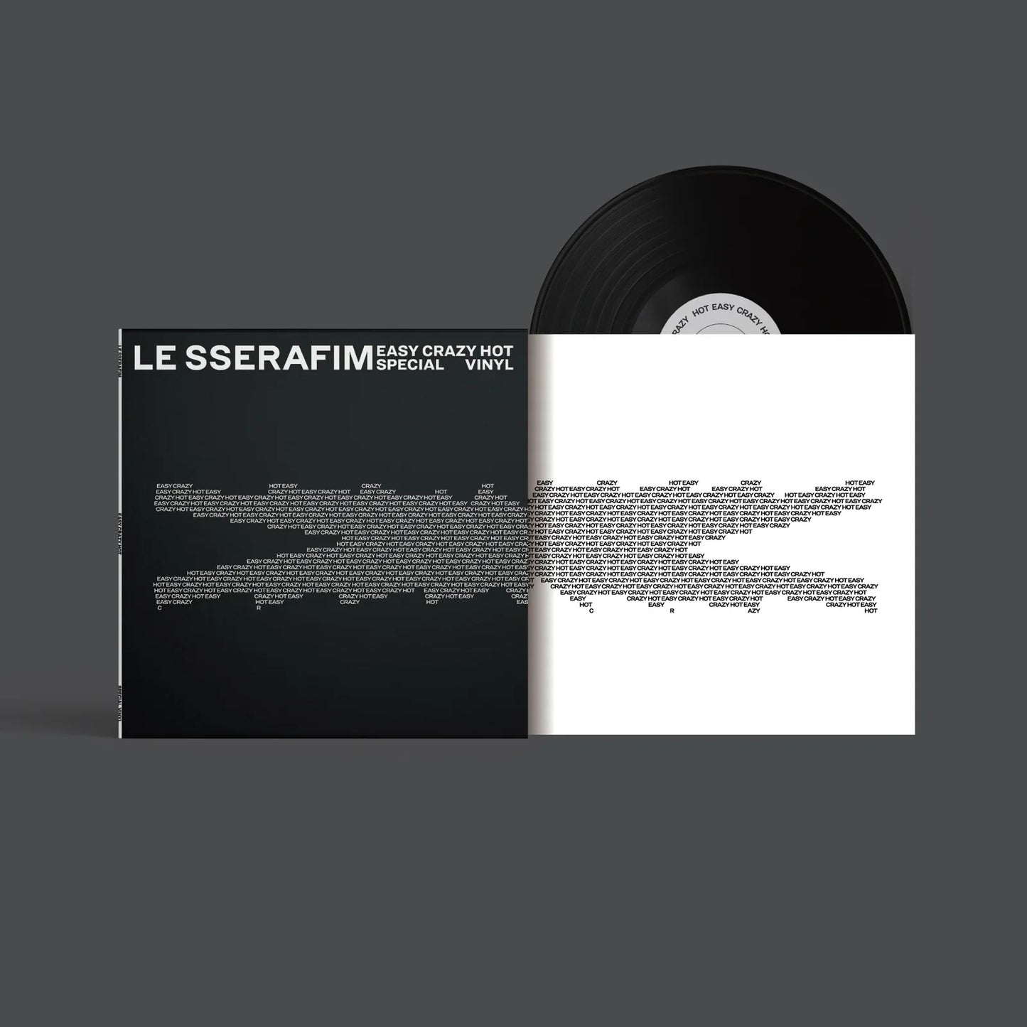 LE SSERAFIM - EASY-CRAZY-HOT - Indie Carbon Black LP