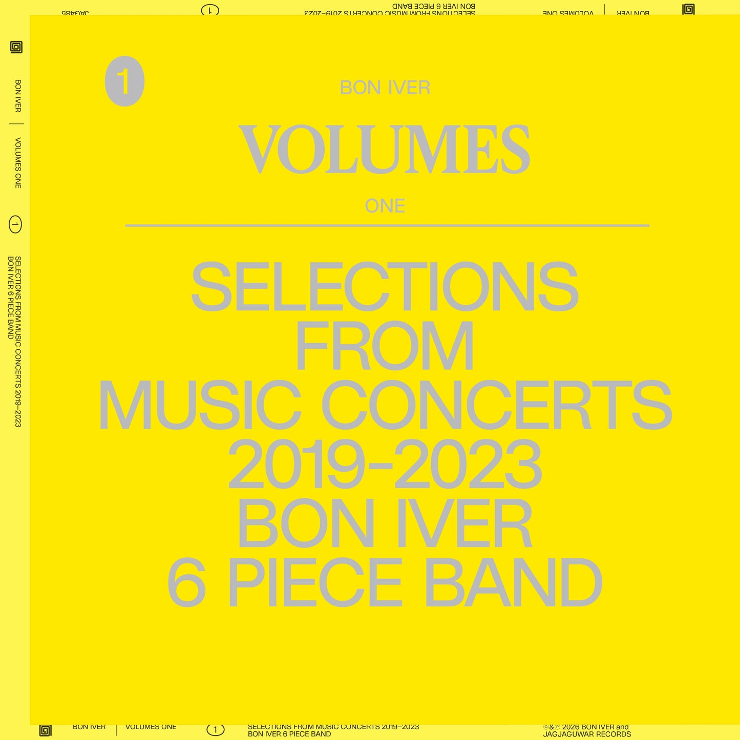 Bon Iver - Volumes One: Selections From Music Concerts 2019-2023 Bon Iver 6 Piece Band - VINYL