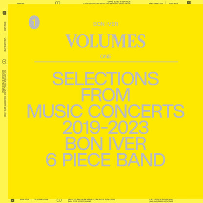Bon Iver - Volumes One: Selections From Music Concerts 2019-2023 Bon Iver 6 Piece Band - VINYL