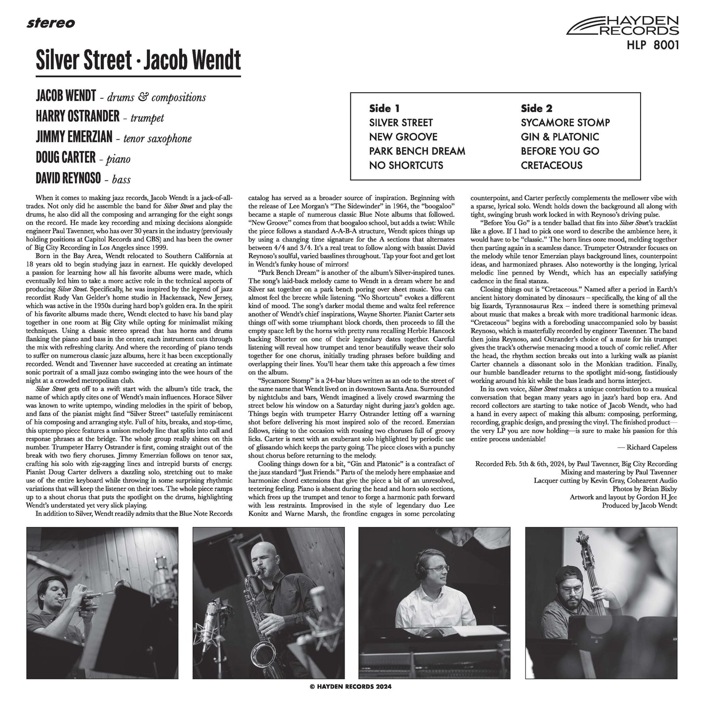 Jacob Wendt - Silver Street - VINYL