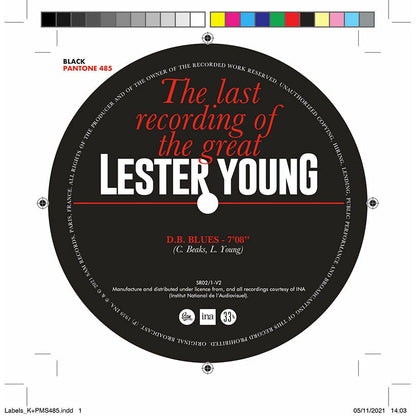 Lester Young - Le Dernier Message de Lester Young Barclay - Sam Records LP + 10”