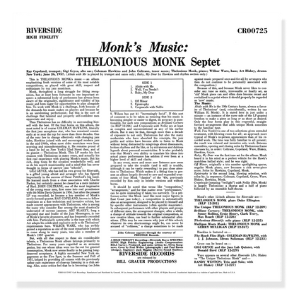 Thelonious Monk - Monk's Music - OJC LP