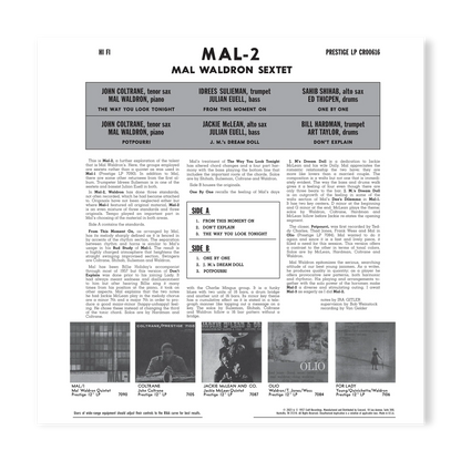 Mal Waldron Sextet - Mal/2 - OJC LP