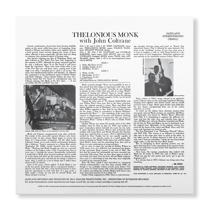 Thelonious Monk - Thelonious Monk with John Coltrane - OJC LP