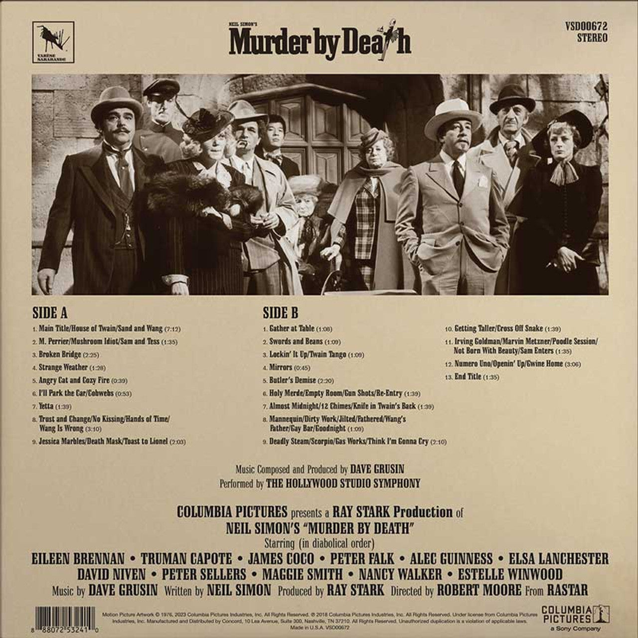 Murder by Death - Original Motion Picture Soundtrack - VINYL