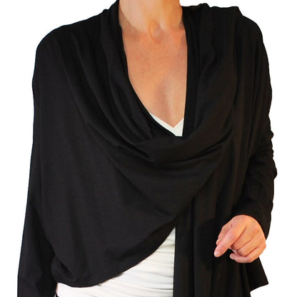 Bamboo Long sleeved Wrap Cardigan
