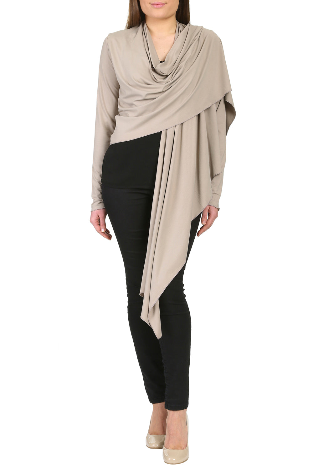 Bamboo Long sleeved Wrap Cardigan
