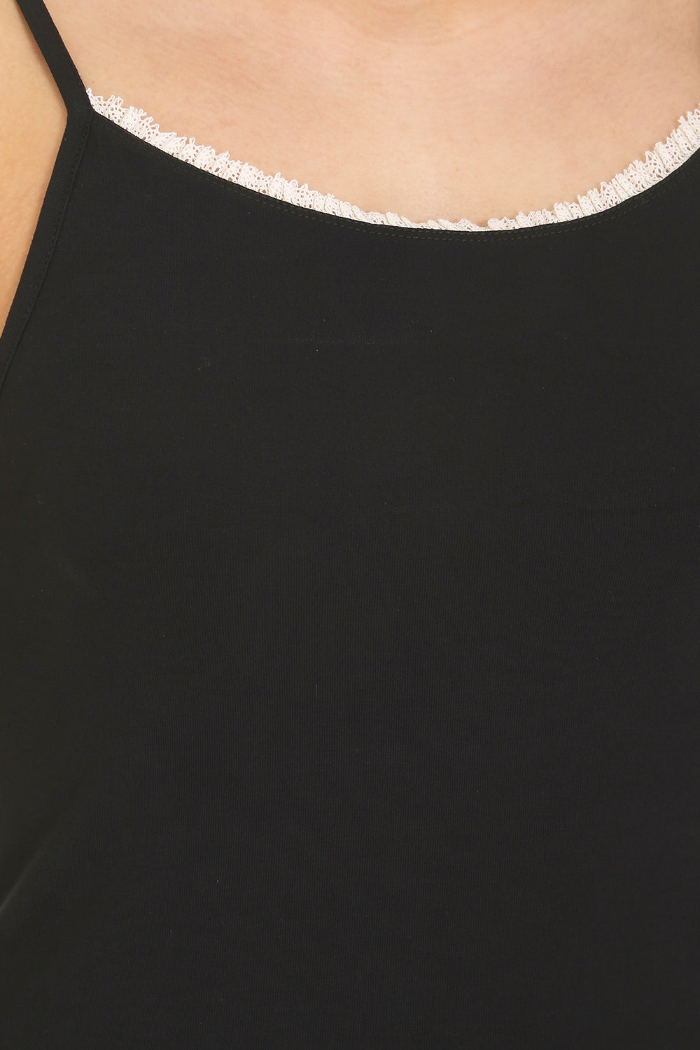 Bamboo Camisole Vest with Bamboo Lace Trim