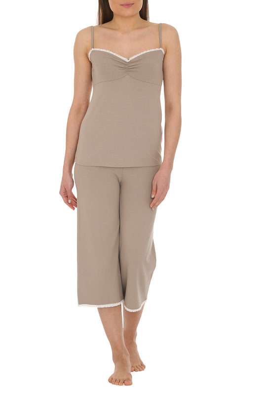 Bamboo Pant and Cami with Bamboo Lace Trim