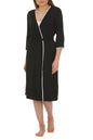Bamboo Robe with Delicate Lace Trim