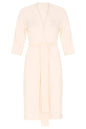Bamboo Robe with Delicate Lace Trim
