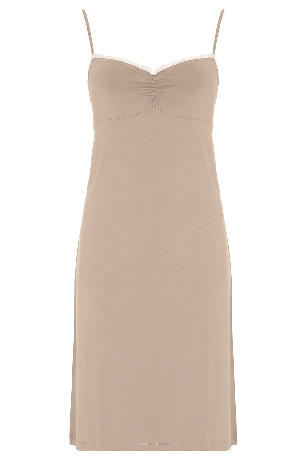 Bamboo Empire Line Slip with Lace Trim