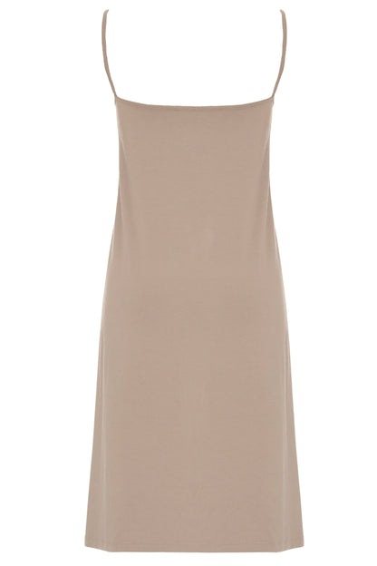Bamboo Empire Line Slip with Lace Trim