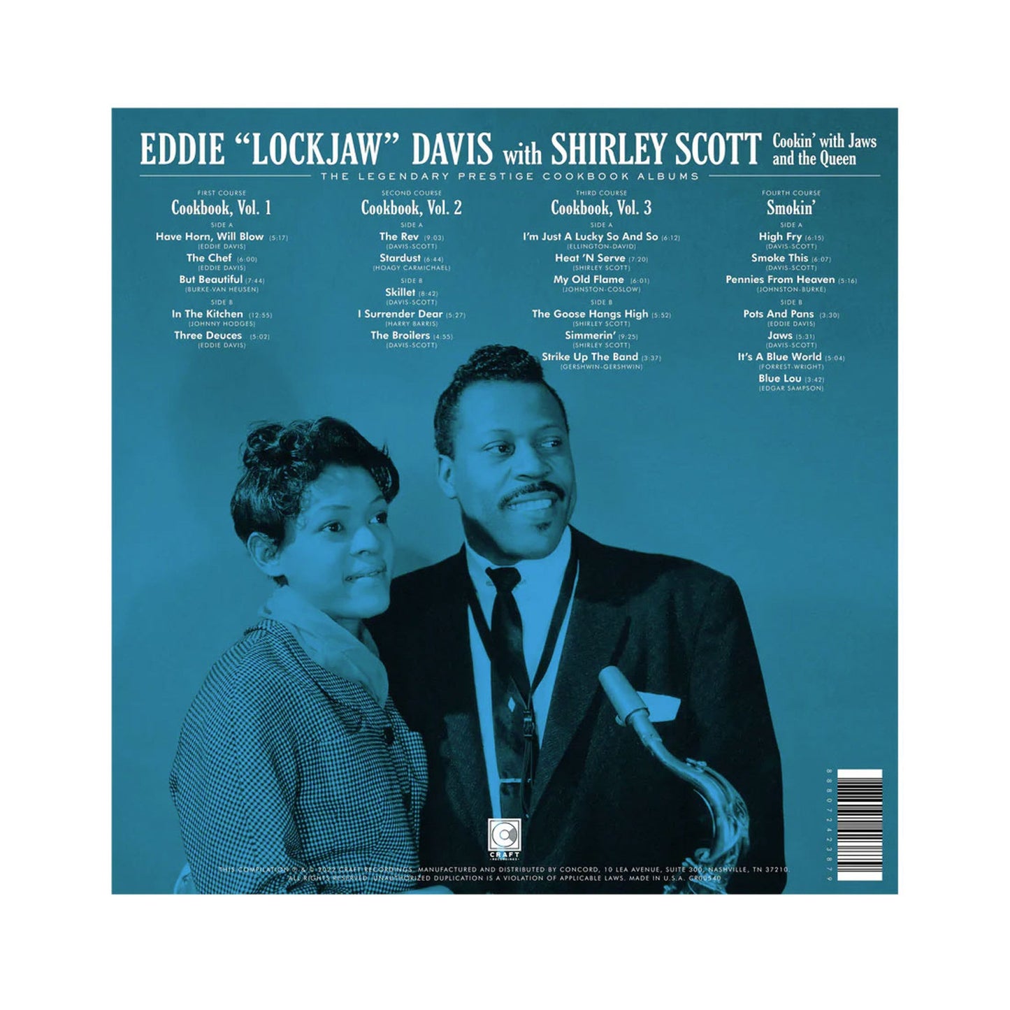 Eddie "Lockjaw" Davis with Shirley Scott - Cookin' - 4x LP Box Set