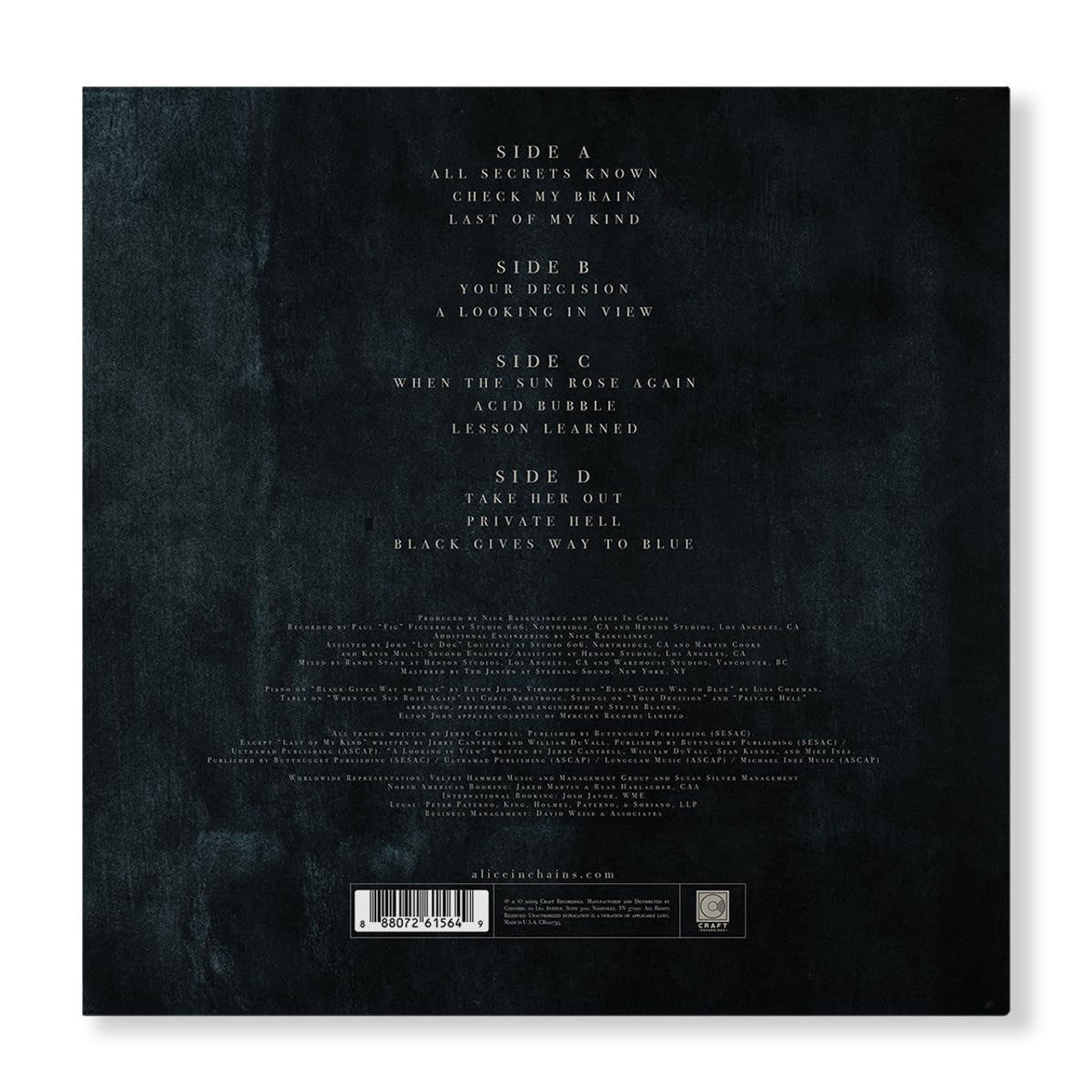 Alice in Chains - Black Gives Way to Blue - VINYL