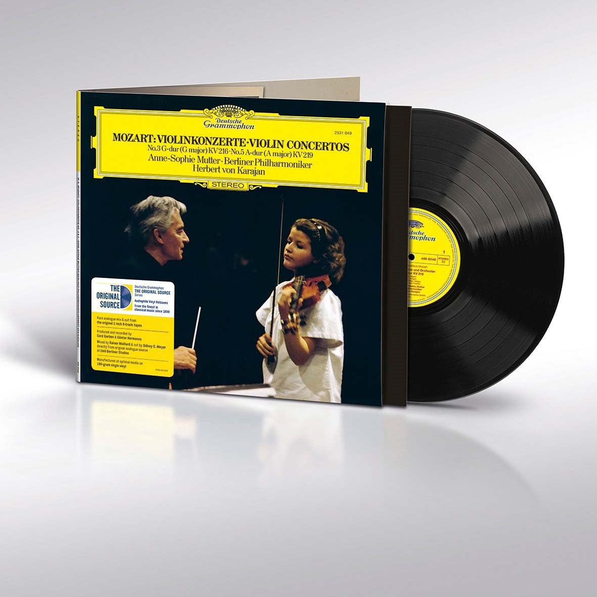 Anne-Sophie Mutter - Mozart: Violin Concertos No. 3 & No. 5 (The Original Source Series) - VINYL