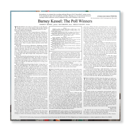 Barney Kessel, Ray Brown, and Shelly Manne - The Poll Winners - Contemporary LP