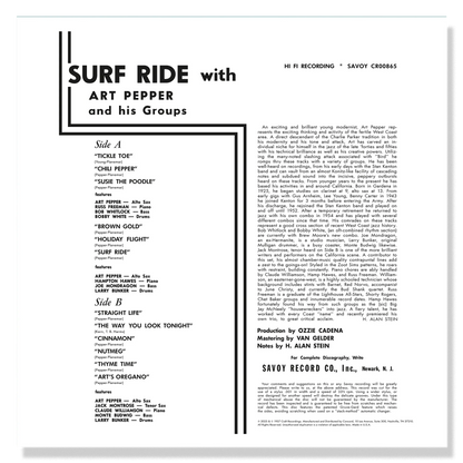 Art Pepper - Surf Ride - OJC LP